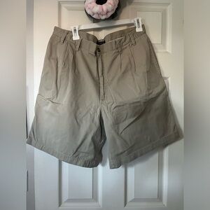 cambridge classics men’s flat front dress khaki shorts
